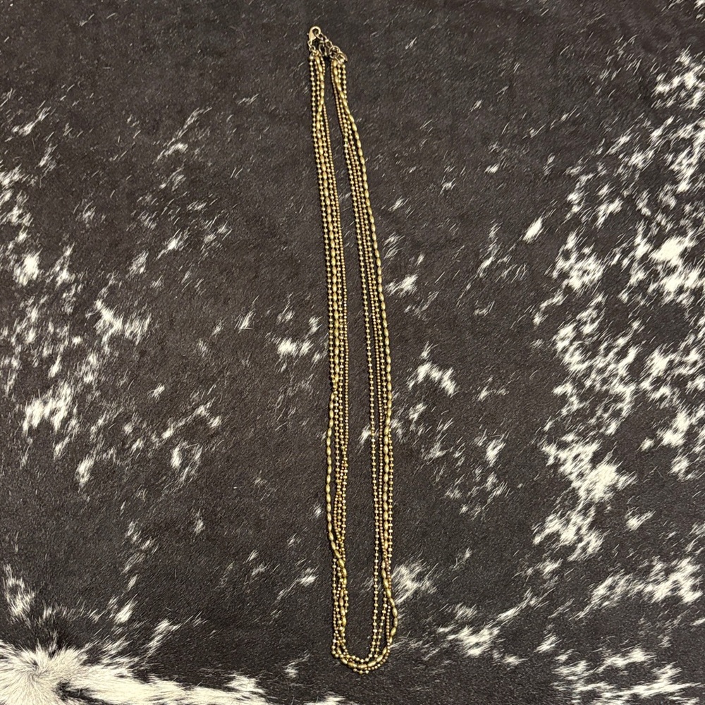 Elegant Gold Beaded Necklace